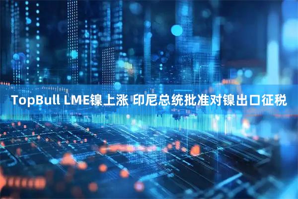 TopBull LME镍上涨 印尼总统批准对镍出口征税