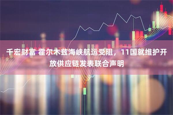 千宏财富 霍尔木兹海峡航运受阻，11国就维护开放供应链发表联合声明